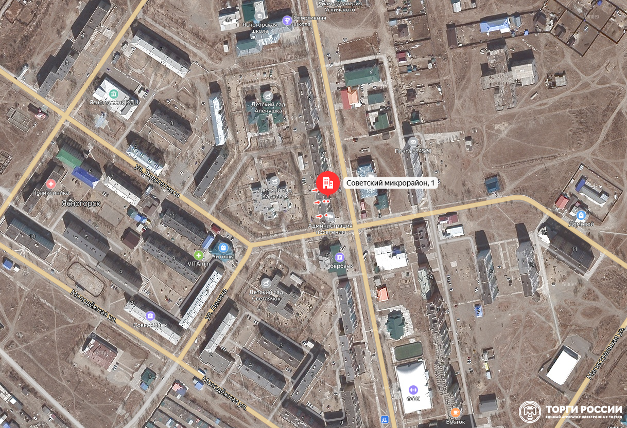 квартира, расположенная по адресу: Забайкальский край, Оловянинский район, пгт. Ясногорск, мкр. Советский, д.1, кв.1, кадастровый номер объекта: 75:14:260134:429 Лот №1 Лот №1
